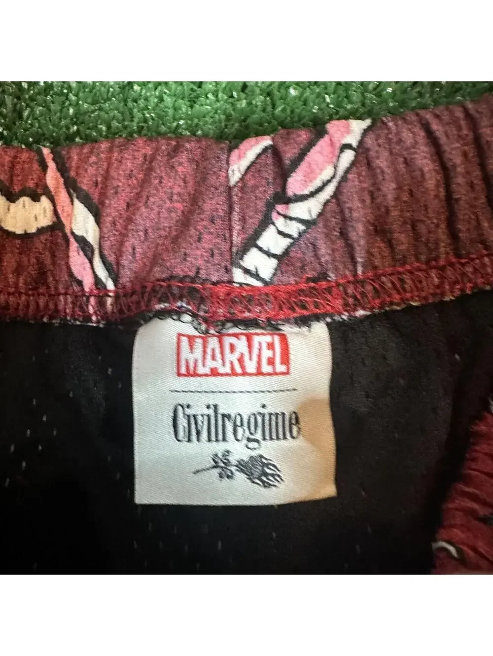 Civil Regime Marvel Spiderman Venom Mesh Athletic Shorts